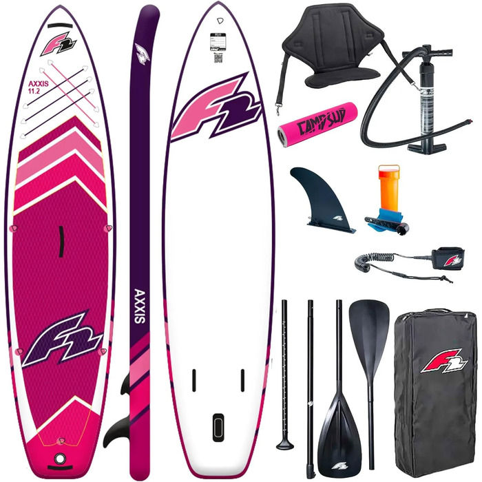 Надувний SUP дошка Campsup F2 AXXIS Combo: комплект для SUP серфінгу для початківців та досвідчених | 11'6' (блакитний) + Floater
