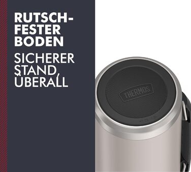 Термос для напоїв Thermos Icon 1,2 л, бежевий, ізольована пляшка з чашкою, термокружка з ручкою, 24 год гаряче/холодне, герметичний, BPA-free, можна мити в посудомийній машині
