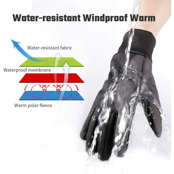 Зимові рукавички для чоловіків та жінок: термо, сенсорні, для велосипеда та бігу, сірі. Розміри: M (Чоловічі) / L (Жіночі) / XS (Чоловічі) / S (Жіночі)