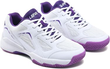 Жіночі тенісні кросівки P601, антиковзаючі, з амортизацією, стабілізуючі, дихаючі, для корта, розмір 38 EU, білі, фіолетові