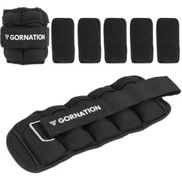 Універсальні регульовані обважнювачі для гомілок GORNATION 1 кг, пара – для тренування сили, балансу, фітнесу та витривалості, підходять для рук і ніг