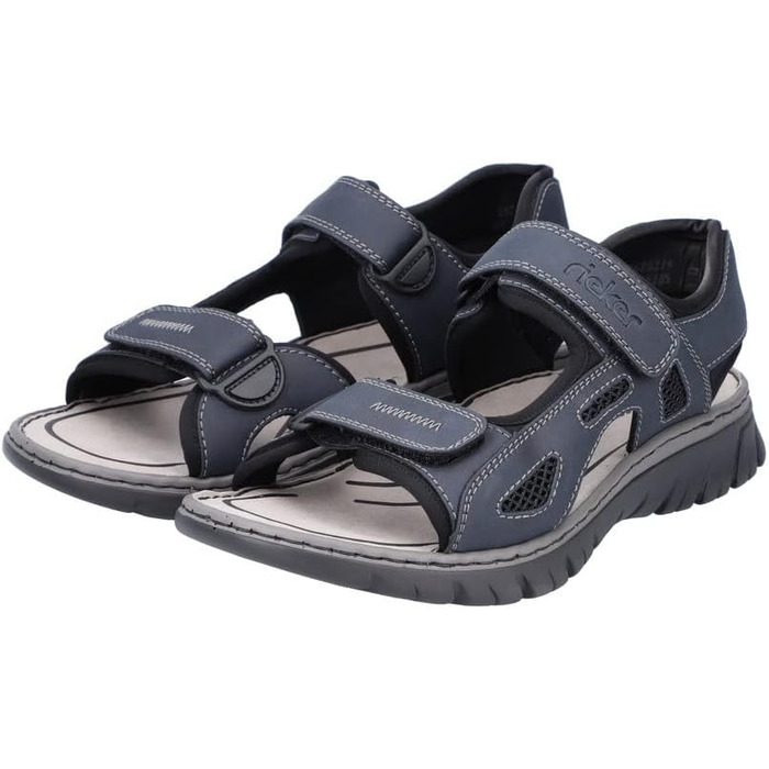 Чоловічі сандалі Rieker 22761 Klassische, темно-сині, 45 EU - класичні літні сандалі для чоловіків