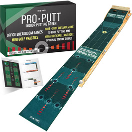 Професійний килимок для гольфу Pro Putt 3 м з поверненням м'яча GBD Sports, для гри в гольф у приміщенні, подарунок чоловікам і жінкам