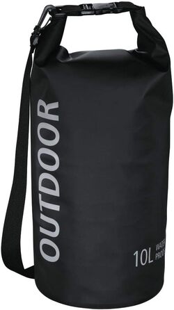 Водонепроникний мішок Hama 10 л з Rolltop, плечовий ремінь, чорний (з тканини Tarpaulin)