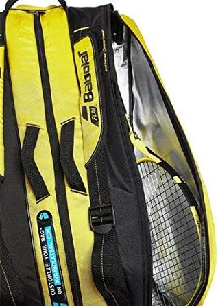 Тенісна сумка Babolat RH X12 Pure Aero для дорослих, унісекс, жовто-чорна, багатофункціональна, універсальний розмір