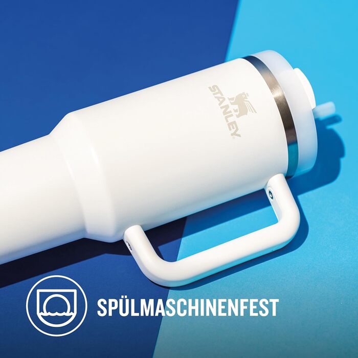 Термокружка Stanley Quencher H2.0 Flowstate 1.2 л з трубочкою, нержавіюча сталь, термос-пляшка, зберігає холод до 48 годин, без BPA, підходить для миття в посудомийній машині