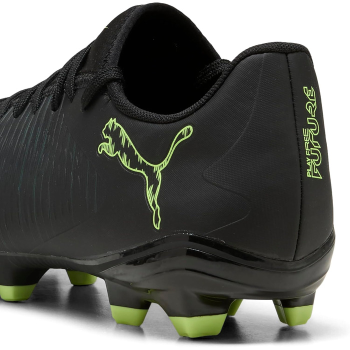 Футбольні бутси PUMA Future 8 Play FG/AG для унісекс, біло-чорно-червоні, 47 EU, Puma Black Fizzy Light Green Terrain