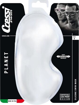 Плавальні окуляри Cressi Planet для басейну та тріатлону, прозорі/сині, універсальний розмір, для дорослих, преміум-якість