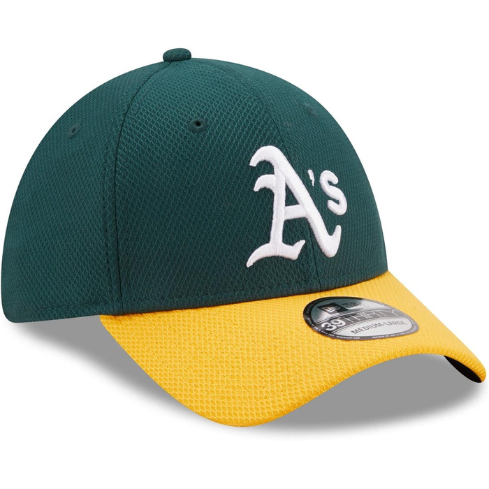 Кепка New Era Oakland Athletics MLB Diamond Era DarkGreen 39Thirty Stretch - XS