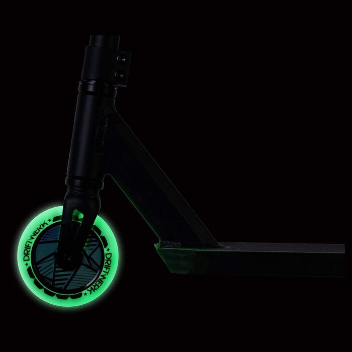 Трюковий самокат Driftwerk DS1.5 Glow in The Dark для дітей, світиться у темряві, фрістайл, міцна конструкція