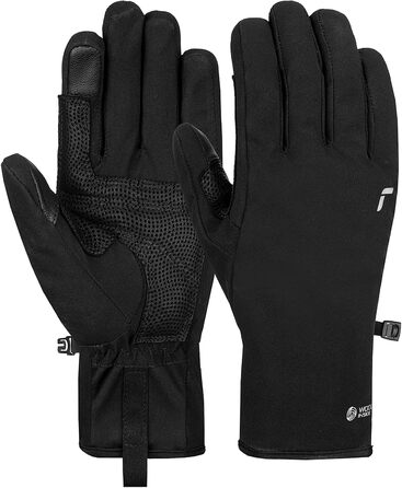 Жіночі лижні рукавички Reusch Trooper Touch-tec, теплі, водонепроникні, дихаючі, чорні/сріблясті, розмір 6