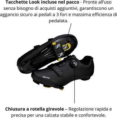 Велотуфлі Msport для чоловіків та жінок – дихаючі велотуфлі, сумісні з Peloton, SPD, SPD-SL та Look Delta педальними системами, 43 EU N04