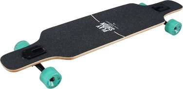 Лонгборд PLAYSHION 39 дюймів, Drop-Through, ABEC-9, для фрірайду та круїзингу, чорний
