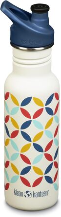 Пляшка для води Klean Kanteen Classic Narrow Retro-Punkt 532 мл, сталева, вузька горловина