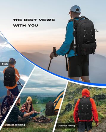 Рюкзак Besttravel 45 л, водонепроникний, для ноутбука 17,3