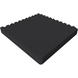 GORILLA SPORTS® Захисні мати EVA, 6 шт, 60x60x1,2 см, антиковзкі, для фітнесу, підлоги, тренажерів, басейну, з 12 крайовими елементами, різні кольори