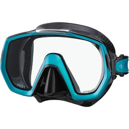 Маска для снорклінгу Tusa Freedom Elite Schwarz Ocean Green - Повнолицьова маска для дайвінгу та плавання