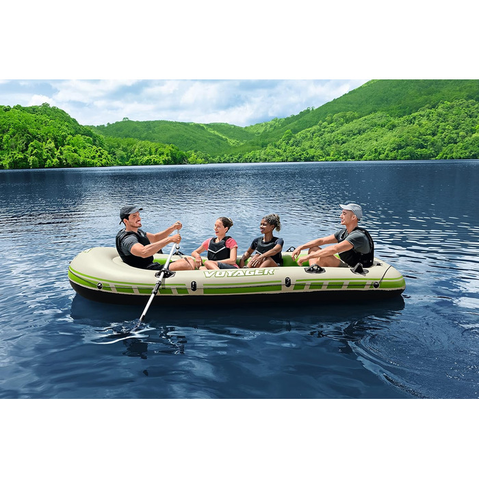Надувний човен Bestway Hydro-Force Voyager X4 комплект 350×145×49 см