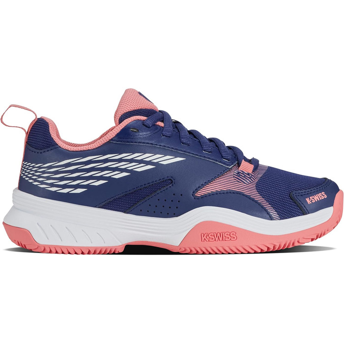 Жіноче тенісне взуття K-Swiss Speedex Hb, 37.5 EU, блакитний, білий, відтінок полуниці