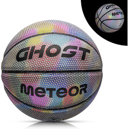 Світний баскетбольний м’яч Meteor №7, флуоресцентний, м'який, для тренувань, світиться у темряві, для дітей та підлітків