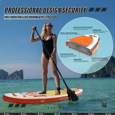 Надувний SUP-борд TIGERXBANG Defender Pro, 320 см, Orange
