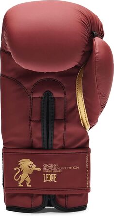 Боксерські рукавички LEONE 1947 Bordeaux Edition, 12 унцій, для дорослих, бордові