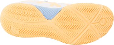 ASICS Gel-Dedicate 8 Gs - дитячі кросівки для падел-тенісу, білі з помаранчевим, 33.5 EU