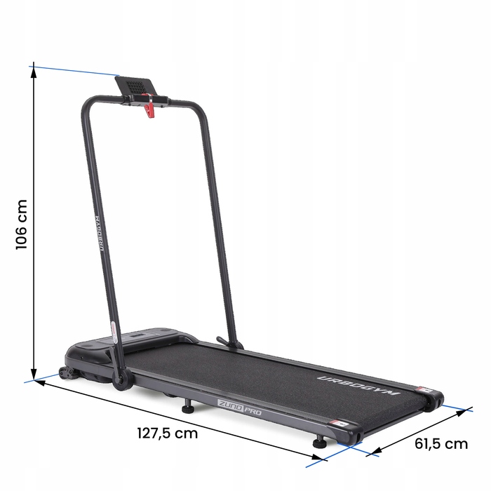 Електрична бігова доріжка Urbogym ZUNO PRO, до 120 кг