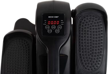 ECODE® Електричне міні-велотренажер еліптичний з LED-дисплеєм, педалі з асистенцією, 20 рівнів навантаження, 5 функцій, пульт дистанційного керування ECO-804