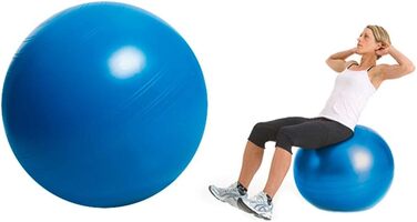 Гімнастичний м'яч Deuser Blue Ball XL 75 см, Ruton, до 500 кг, для йоги, фітнесу, офісу та вагітних