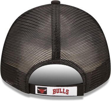 Кепка New Era Chicago Bulls NBA Home Field Black 9Forty Trucker Strapback - оригінальна кепка з логотипом команди