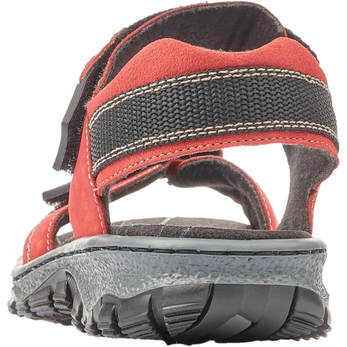 Жіночі сандалії Rieker 68851, класична модель, червоний колір, розмір 39 EU