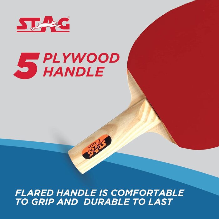 Набір для настільного тенісу Stag Professional | Дерев'яний, для початківців | ITTF Approved | Унісекс