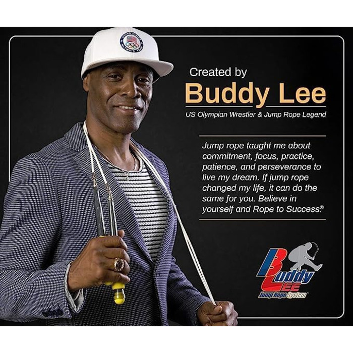 Buddy Lee Rope Master – Патентоване скакалка з обертовим шарніром для фітнесу та кросфіту