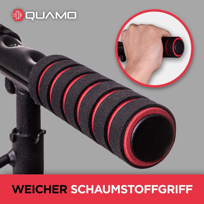 Кліммустанг QUAMO BY LAVUR для дверного прорізу: міцна, неслизька, без свердління, з еластичною стрічкою для домашніх тренувань