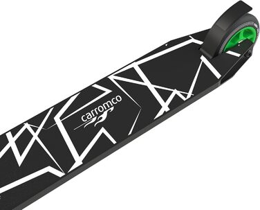 Трюковий самокат Carromco Action Rider 100 зелено-чорний, для скейтпарку, HIC-компресія