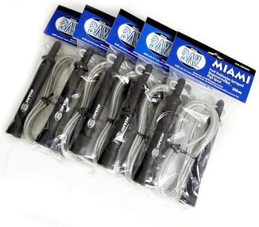 BAY® Miami 280 професійний сталевий скакалка, швидкісна, з регулюванням довжини, для боксу, фітнесу, кікбоксингу, Муай Тай, для дітей та дорослих