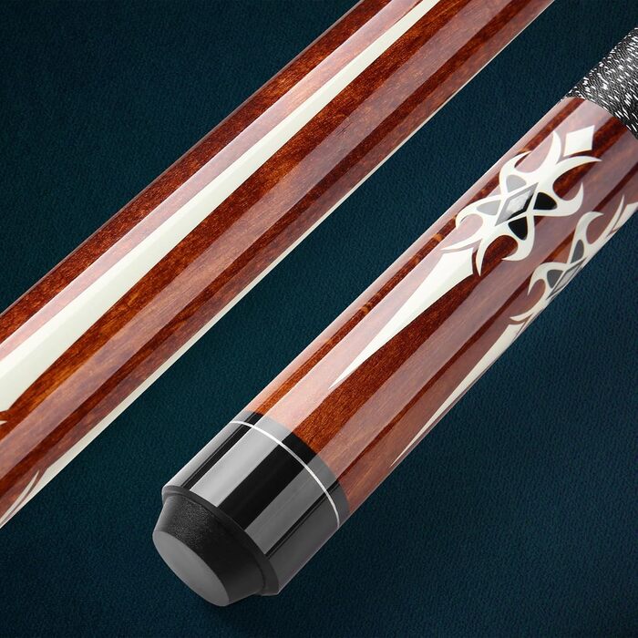 Більярдний кий Pool Cue 58 дюймів з канадського клена, 13 мм наконечники, для професійних гравців, 1/2 Maple, білий