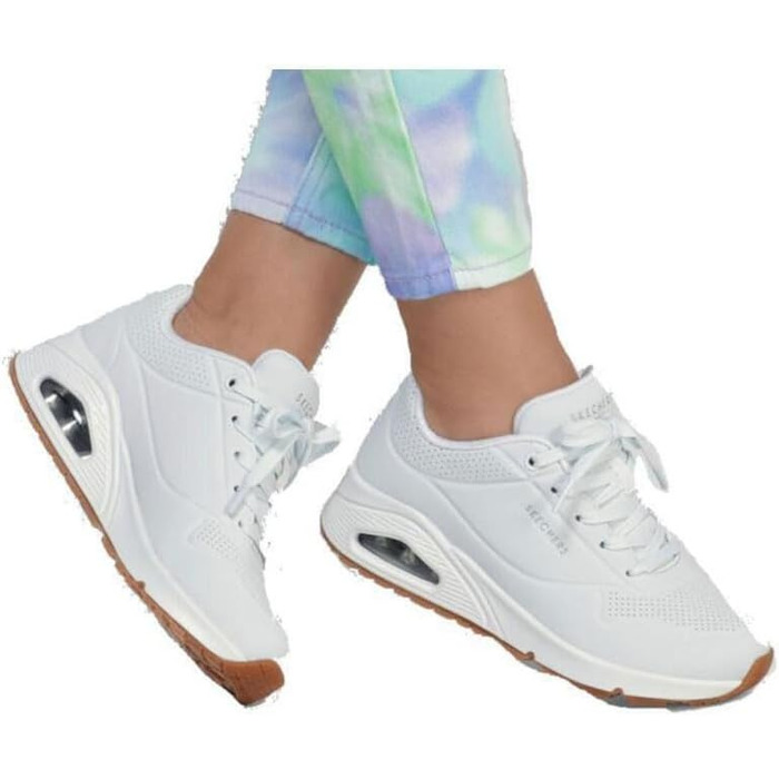Жіночі кросівки Skechers UNO Stand ON AIR, білі (WHT), матеріал Durabuck, розмір 37 EU