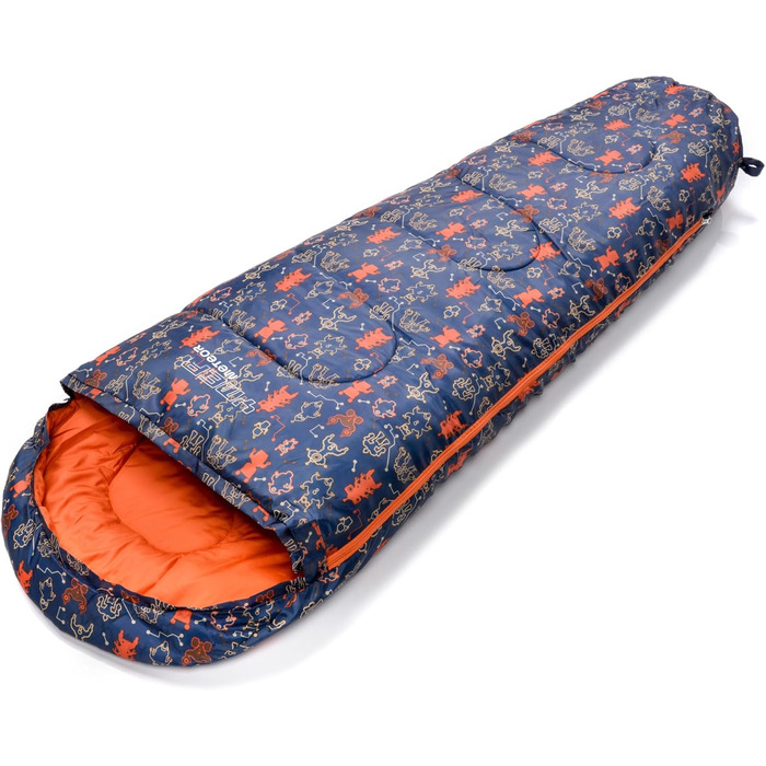 Спальний мішок дитячий Meteor Premium Ultraleicht для кемпінгу та подорожей (з рюкзаком)