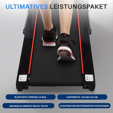 Серіна Лайф: Компактний біговий тренажер для дому - Walking Pad SL26 з Bluetooth та складним механізмом, тихий, для дому та офісу