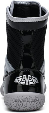 Чоловічі боксерські туфлі для боротьби, фітнесу та тренувань. Білі (33 EU, Чорний сріблястий)