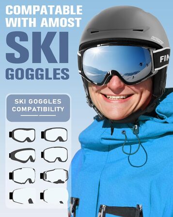 Шолом гірськолижний Findway для чоловіків та жінок, унісекс, з вентиляцією, для катання на лижах/сноуборді, розмір L (59-63 см), колір A2-Titangrau