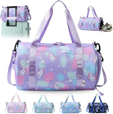 Спортивна сумка з єдинорогом, унісекс (фіолетовий)