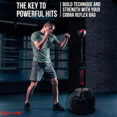 Боксерський мішок Cobra Reflex Bag – покращений мішок з ультрашвидким відскоком для розвитку швидкості, рефлексів та витривалості. Регульована висота, стійка та безпечний.