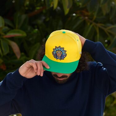 Кепка-снэпбек Cadency unisex з прямим козирком, регульована бейсболка Rio, жовта