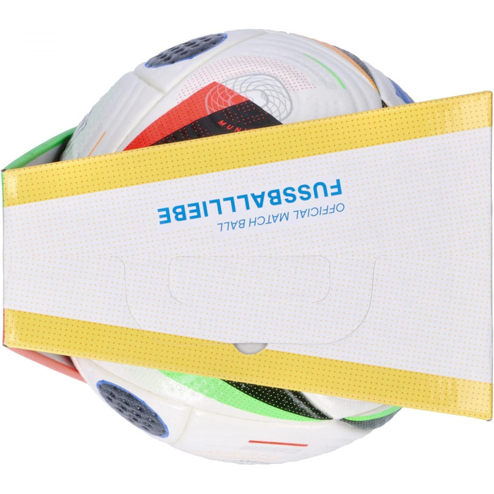 Футбольний м'яч Adidas Euro24 Pro, розмір 5, біло-чорний