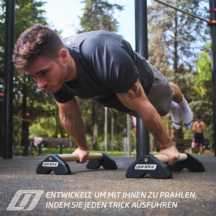 Паралетси LowFit PRO Gorletic для калістеніки, гімнастики, атлетів, преміум, магнітний дизайн, білі (чорні), зручний транспорт