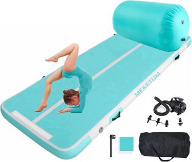 Килимок для гімнастики Dicke Turnen: 2м, 3м, 4м, 5м, 10/20см, 300х100х15см, 100х60см. Нековзний, для дому, тренувань, йоги, фітнесу. Зелений