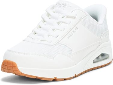 Чоловічі кросівки Skechers UNO - Banksia Hands Free Slip-ins, білі, розмір 46 EU, Duraleather, сітка